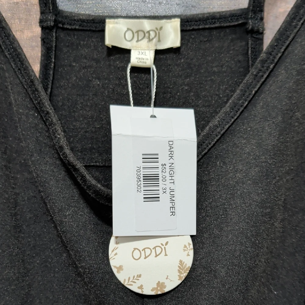 ODDY Dark Night Jumper in Black - Picture 2 of 5